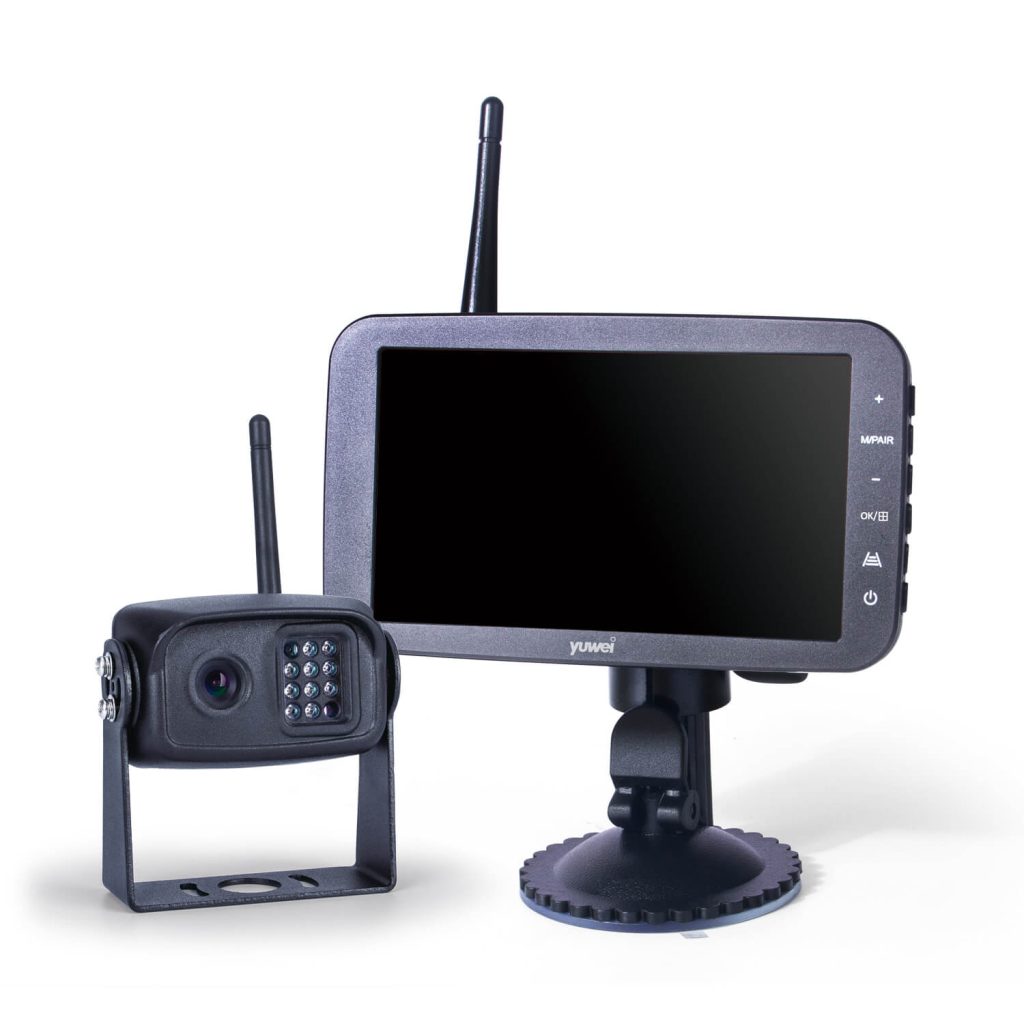 5 inch wireless rearview camera system with monitor for RVs and trailers