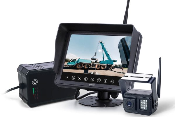 waterproof wireless backup camera system with 7 inch monitor for construction vehicles